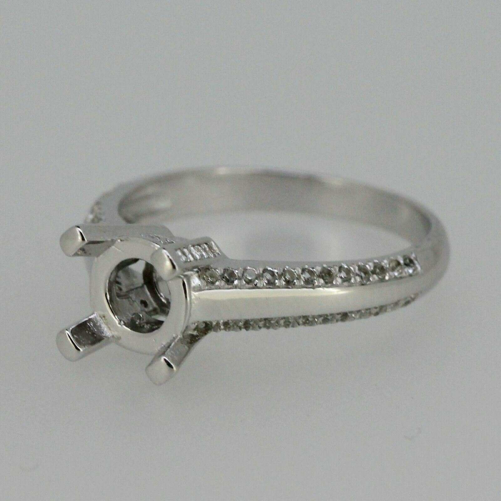 Semi Mount Ring Setting Round Rd 7x7mm Solitaire Engagement Design